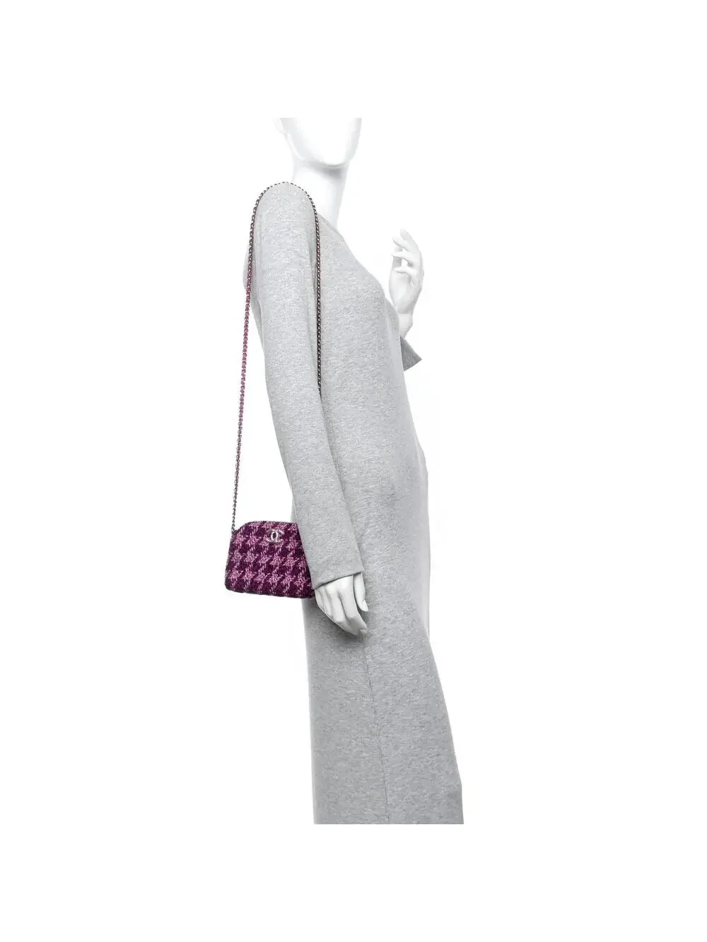 Chanel Tweed Quilted Mini Clutch With #321558C17B
